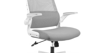 Review Melokea Scaun ergonomic MELOKEA alb gri 150Kg textil