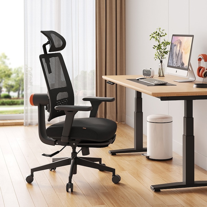 Review NEWTRAL MagicH-BP Scaun ergonomic suport picioare piele ecologica