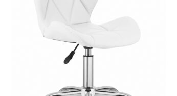 Review OEM Scaun pivotant AVOLA piele ecologica 120Kg alb argintiu