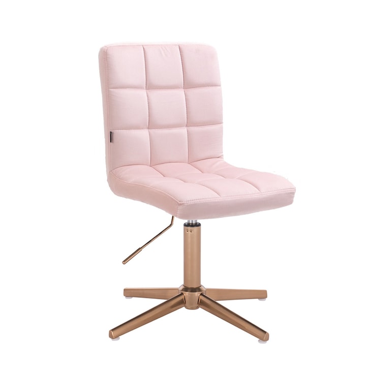 Review Votana HR7009CROSS Scaun ergonomic cu spatar ajustabil catifea Roz