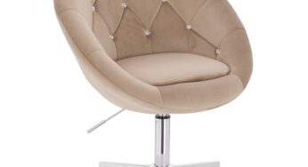 Review Votana HR8516CCROSS Scaun birou ergonomic catifea baza cromata