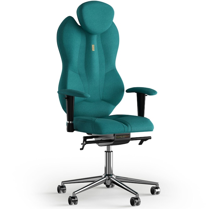 Review Kulik System Scaun birou ergonomic Grand bleumarin textil reglabil
