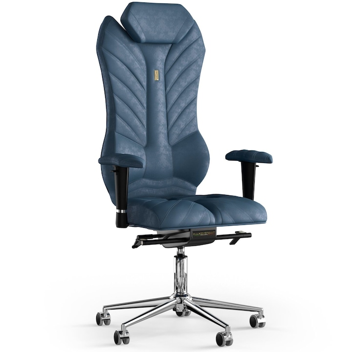 Review Kulik System Scaun birou ergonomic Monarch Antara textil ajustabil albastru