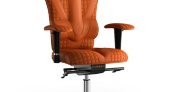 Review Kulik System Scaun birou ergonomic Victory portocaliu piele PU reglabil