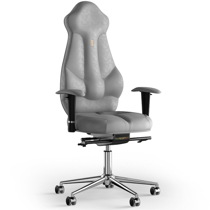 Review Kulik System Scaun de birou ergonomic Imperial Antara textil argintiu