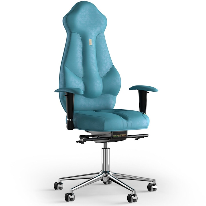 Review Kulik System Scaun de birou ergonomic Imperial Antara textil bleumarin ajustabil spatar 110 Kg