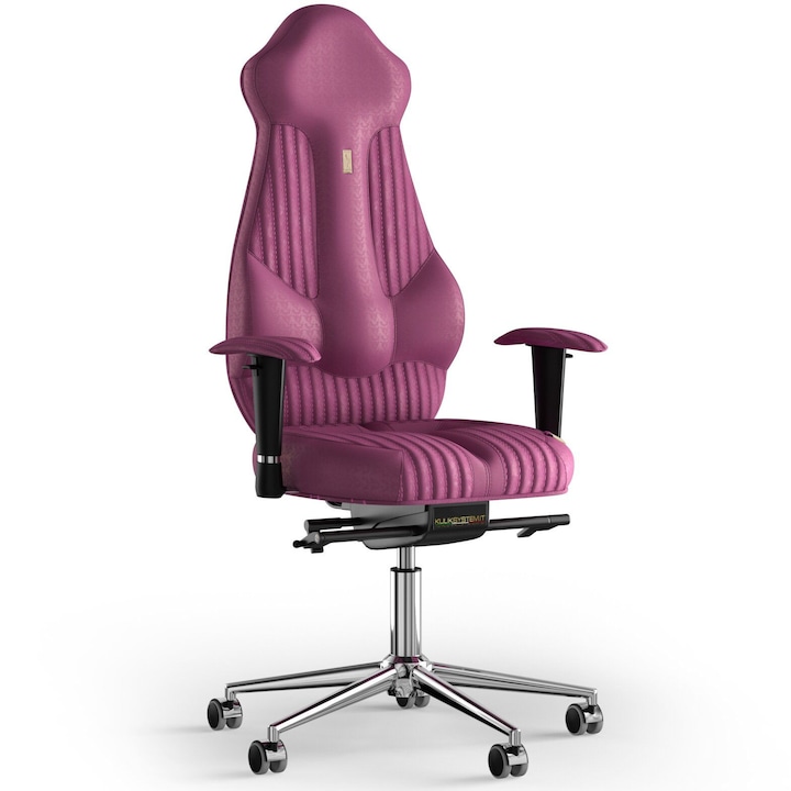 Review Kulik System Scaun de birou ergonomic Imperial Antara textil roz