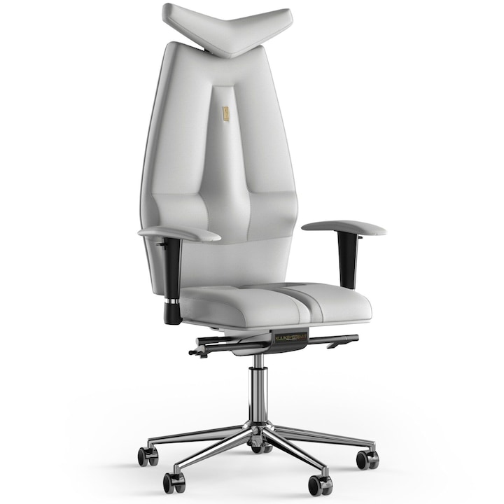 Review Kulik System Scaun de birou ergonomic Jet Piele Alb reglabil tetiera