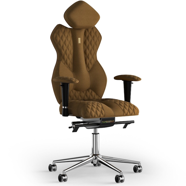 Review Kulik System Scaun de birou ergonomic Kulik System Royal Azur cu spatar reglabil