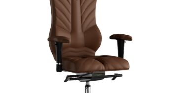 Review Kulik System Scaun de birou ergonomic Monarch piele PU maro