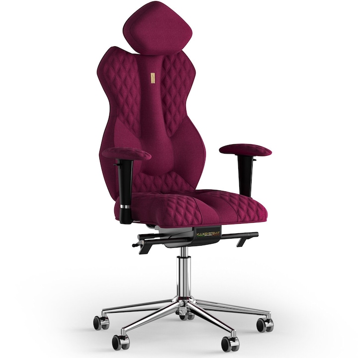 Review Kulik System Scaun de birou ergonomic Royal Azur visiniu ajustabil roti brate reglabile