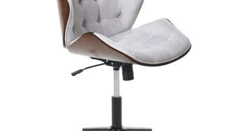 Review Beliani Scaun de birou Lompoc ergonomic gri reglabil