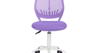 Review Homy Casa Scaun birou ergonomic reglabil mov fără brațe