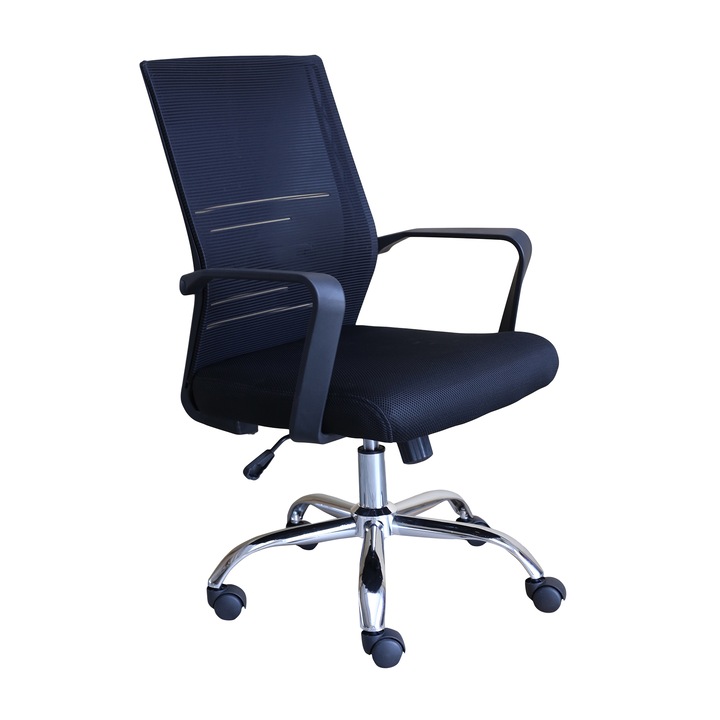 Review MODERNA Eliot Scaun birou ergonomic Mesh Negru