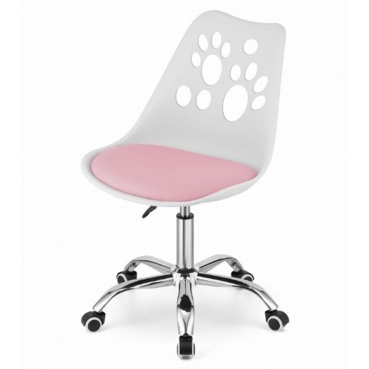 Review Mercaton Scaun birou ergonomic pivotant Alb cu Roz