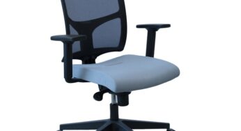 Review Moderna Scaun birou Vosto ergonomic brate reglabile gri