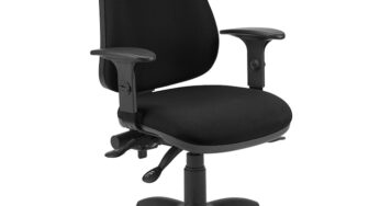 Review OFFICE PRODUCTS Scaun de birou Thassos ergonomic spatar reglabil, Greutate maxima 150 Kg, Stofa, Negru