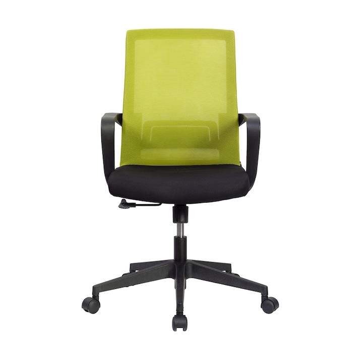 Review RFG REAL FEEL GOOD Smart W Mecanism Tilt Spatar cu spatar Inaltime ajustabila Greutate maxima suportata 120 kg Mesh Neasamblat Verde/Negru