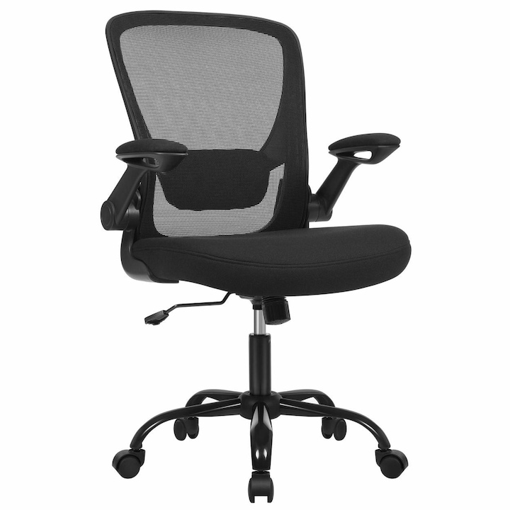 Review SONGMICS Scaun de birou pivotant Mesh cotiere rabatabile 120 kg