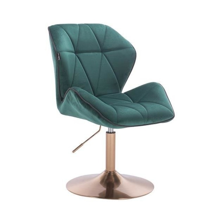 Review Votana HR212N scaun birou ergonomic spatar reglabil 120kg catifea verde