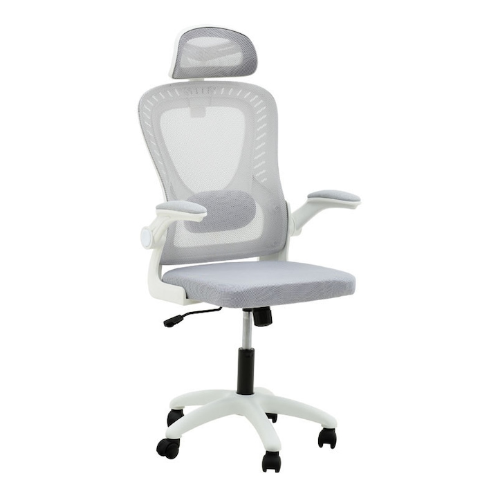 Review pako world Scaun birou Delilah ergonomic ajustabil 80kg Mesh gri