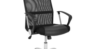Review Casaria Scaun ergonomic deluxe Negru reglabil 360°