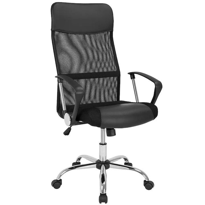 Review Casaria Scaun ergonomic deluxe Negru reglabil 360°