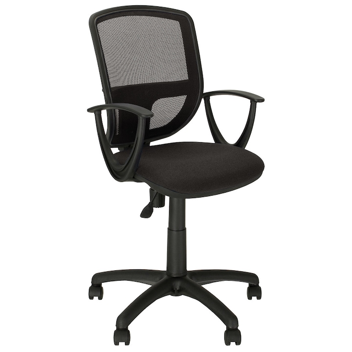 Review Ergonica Scaun de birou KREDA GTP ergonomic cu roti spatar ergonomic 125 Kg stofa neasamblat negru