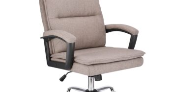 Review Jumi Scaun pivotant ESPO ergonomic stofa maro