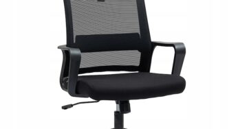 Review Luka Scaun birou Luka ergonomic Negru cu suport pentru brate înălțime reglabilă