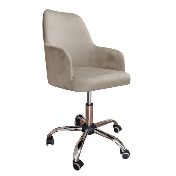 Review Atos Scaun pivotant Westa MG09 spatar inalt Magic Velvet gri-bej