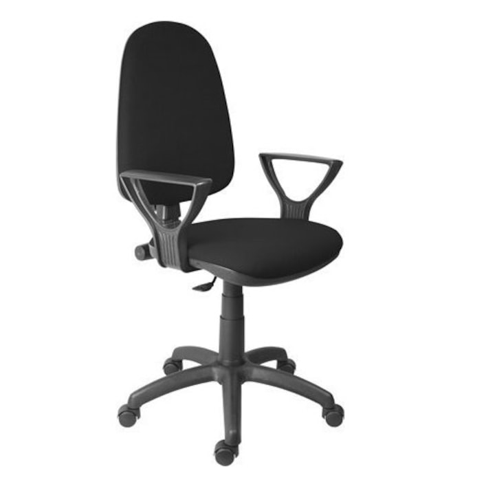 Review SilverHome Scaun pivotant birou ergonomic negru spatar inalt reglabil