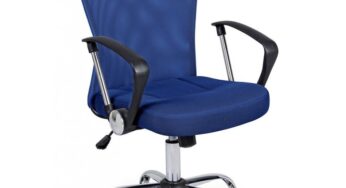 Review Bizzotto Scaun birou Brisbane ergonomic plasa albastru