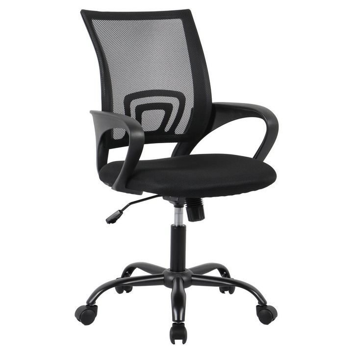 Review Bizzotto Scaun birou Jerez ergonomic plasa negru