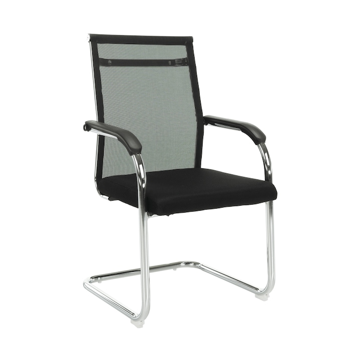 Review Decorer Esin Scaun sedinta ergonomic plasa metal gri negru 100kg