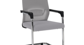 Review Decorer Scaun conferinta Kabir ergonomic plasa gri-negru