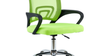 Review Decorer Scaun de birou Dex ergonomic,57x55x86-94 cm,spatar 40×46 cm,Greutate maxima suportata 120 Kg,Textil,Se livreaza nemontat,Verde/Negru