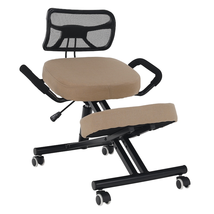 Review Decorer Scaun ergonomic birou Rufus gri negru suport lombar roti universale