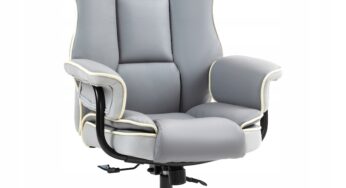 Review Luka Scaun birou Luka ergonomic functie inclinare gri deschis