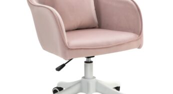 Review Vinsetto Scaun birou masaj ergonomic inaltime reglabila piele ecologica roz