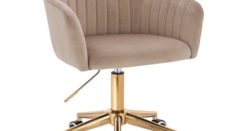 Review Votana HR190K Scaun birou ergonomic Catifea Baza aurie