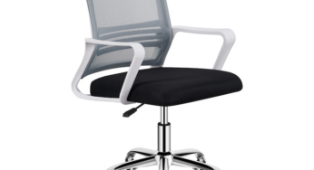 Review Decorer Scaun birou Apolo ergonomic plasa reglabil gri negru alb