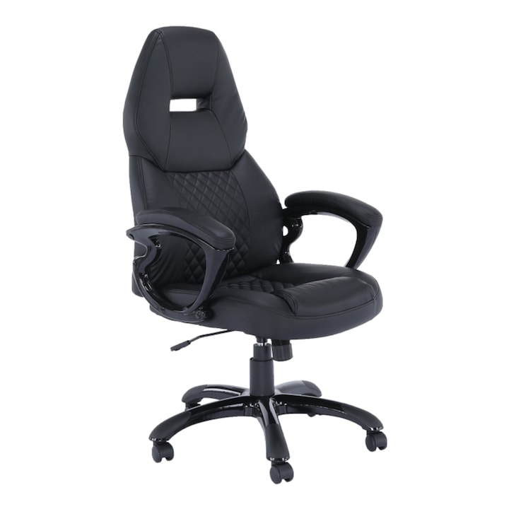 Review Decorer Hevyr Scaun birou ergonomic piele ecologica negru