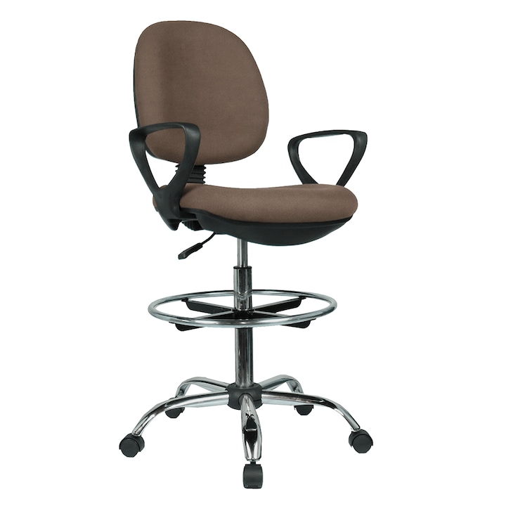 Review Decorer Scaun birou Tamber ergonomic maro textil reglabil
