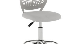 Review Decorer Selva scaun birou ergonomic gri,spatar plastic,inaltime reglabila,80 Kg,Poliester,demontat,Gri