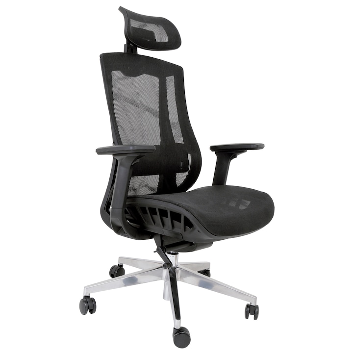 Review Depozitul de Scaune Scaun Lyon LUX ergonomic negru mesh