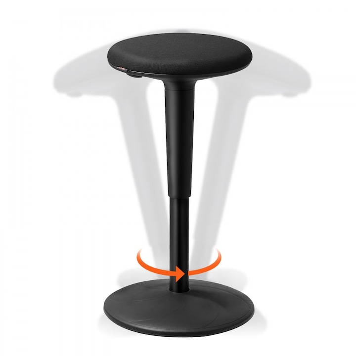 Review EOM Scaun activ Wobble reglabil 360° Negru