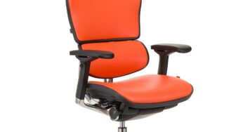 Review Ergohuman Scaun QMOBILI Ergohuman v2 Plus Elite HI Piele genuine Portocaliu