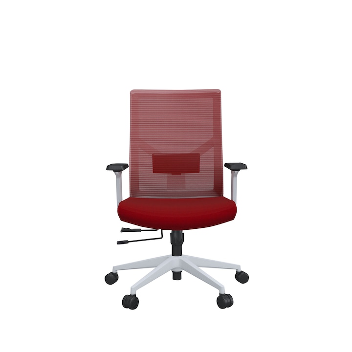 Review RFG REAL FEEL GOOD Scaun Snow W ergonomic rosu ajustabil pe inaltime