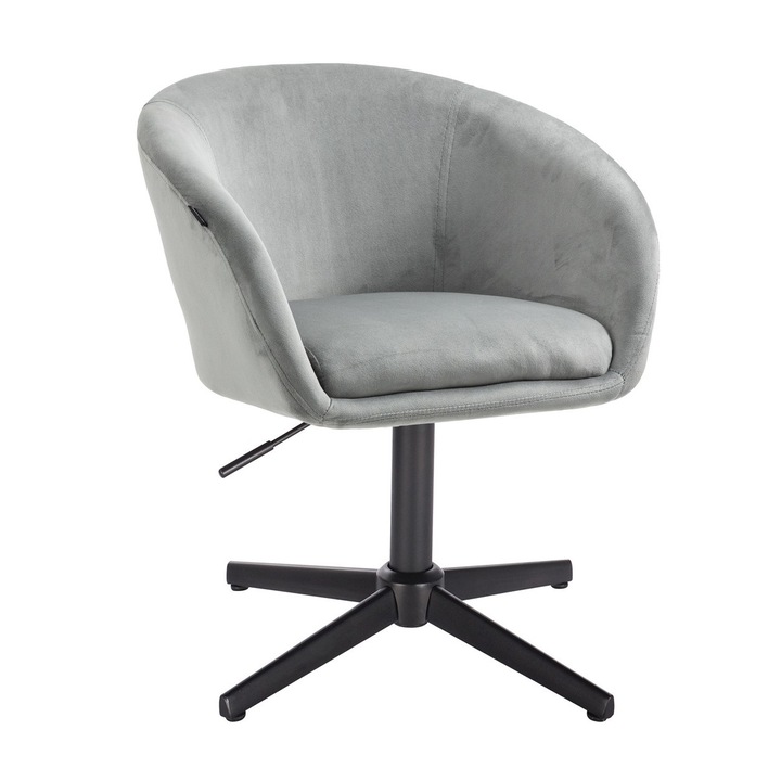 Review Votana HR8326CROSS scaun birou ergonomic catifea baza neagra